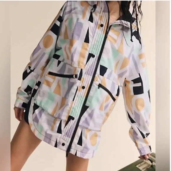 FP Movement by Free People Jackets & Blazers - Free People FP movement Large L singin' in the rainjacket blocked logo